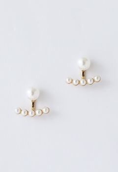 Distinctive Pearl Trim Earrings