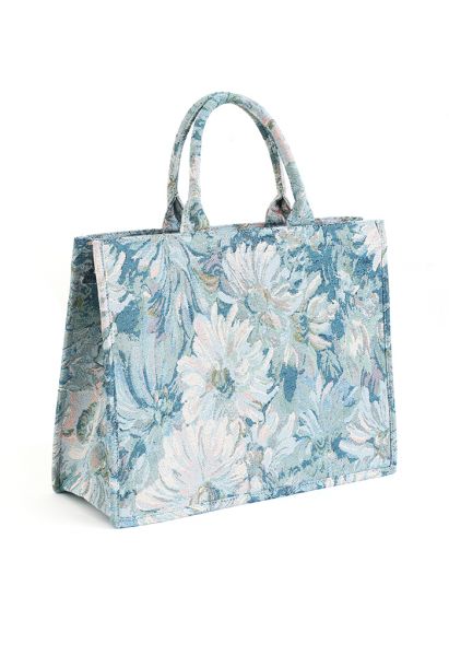 Marguerite Oil Painting Canvas Tote Bag