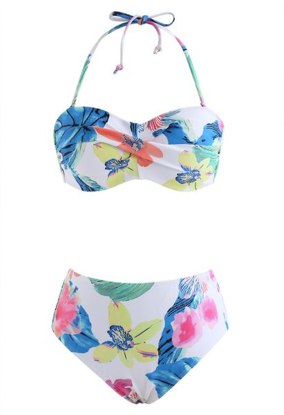 Multi Color Floral Bikini Set