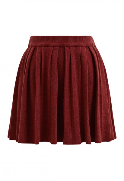 Golden Button Pleated Flare Mini Skirt in Pink - Retro, Indie and Unique  Fashion