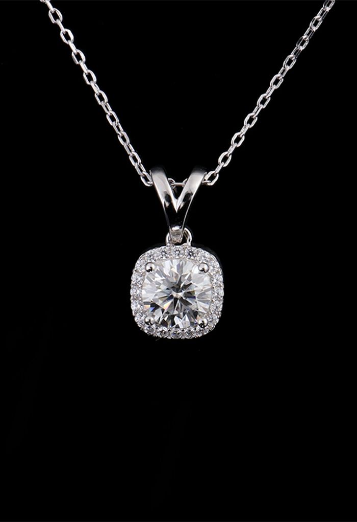 Y-Shape Pendant Moissanite Diamond Necklace