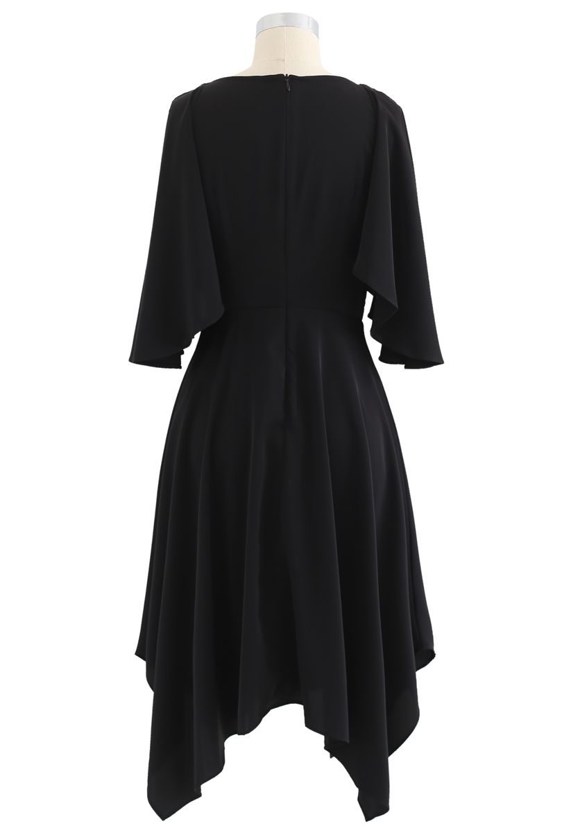 black dress cold shoulder