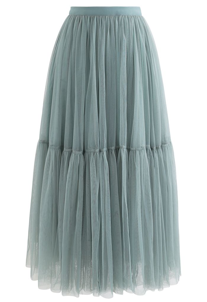 Can't Let Go Mesh Tulle Skirt in Turquoise - Retro, Indie and Unique ...