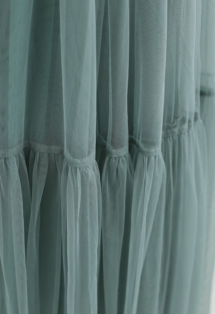Can't Let Go Mesh Tulle Skirt in Turquoise - Retro, Indie and Unique ...
