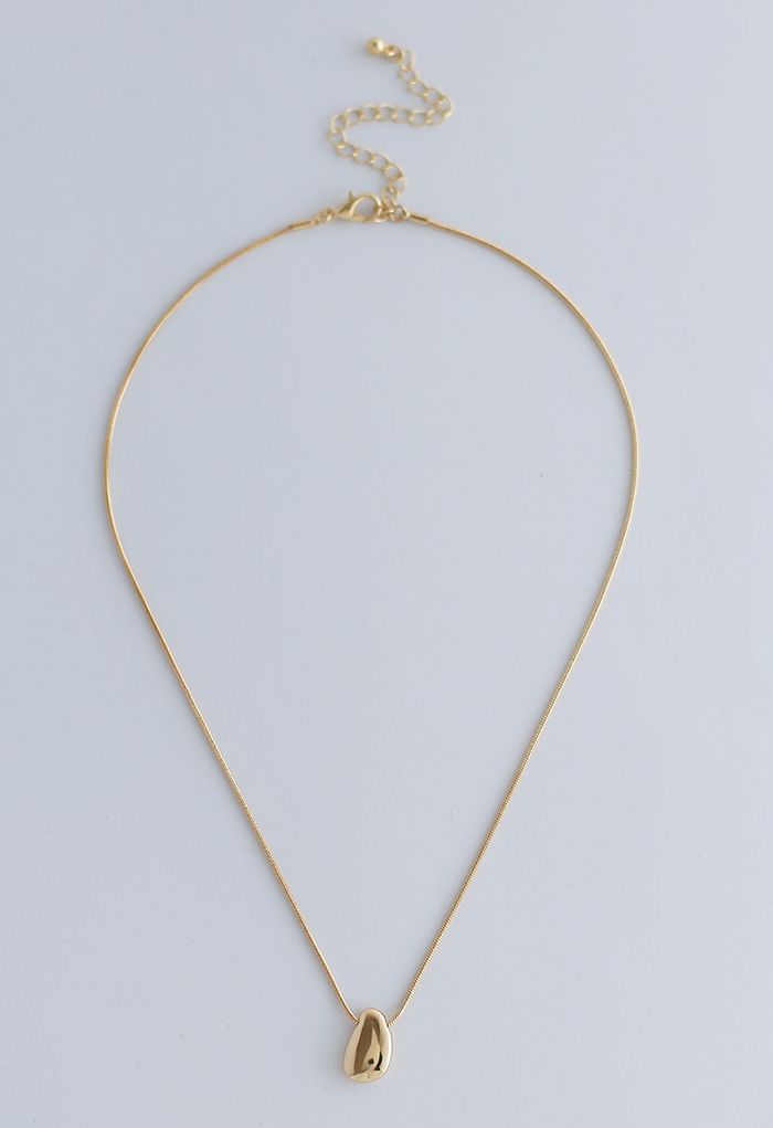 Golden Pendant Necklace - Retro, Indie and Unique Fashion