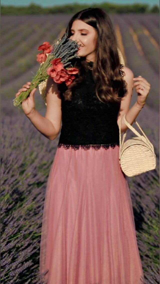 My Secret Garden Tulle Maxi Skirt in Glitter Black