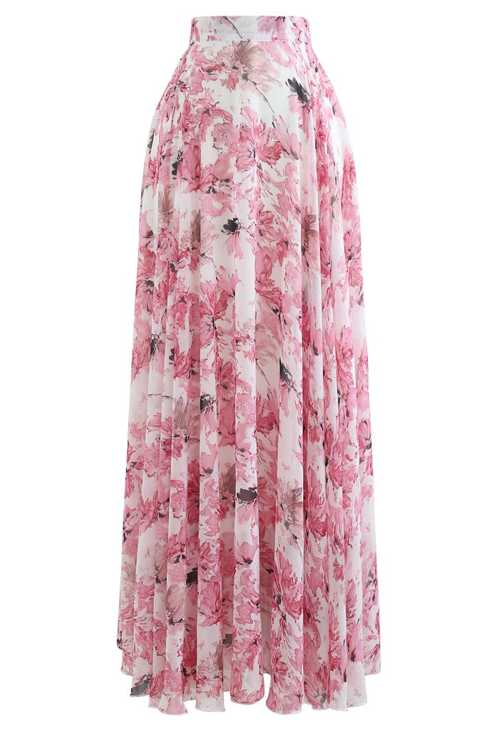 Irina Pink Print Maxi Skirt, | Shop Maxi Skirts by Beginning Boutique