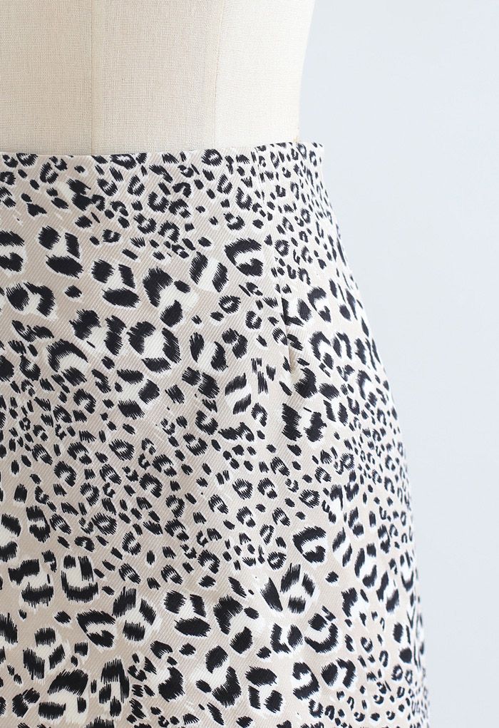 Leopard Print Bud Mini Skirt - Retro, Indie and Unique Fashion
