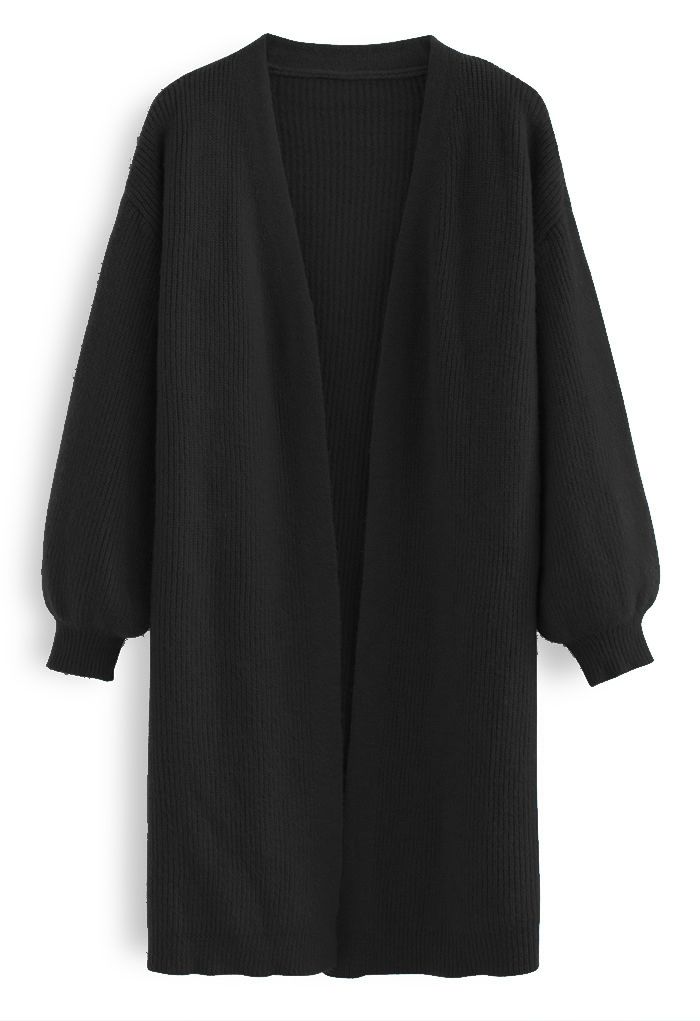 Black Long Cardigan For Women Womens Cardigan Sweaters Open Front