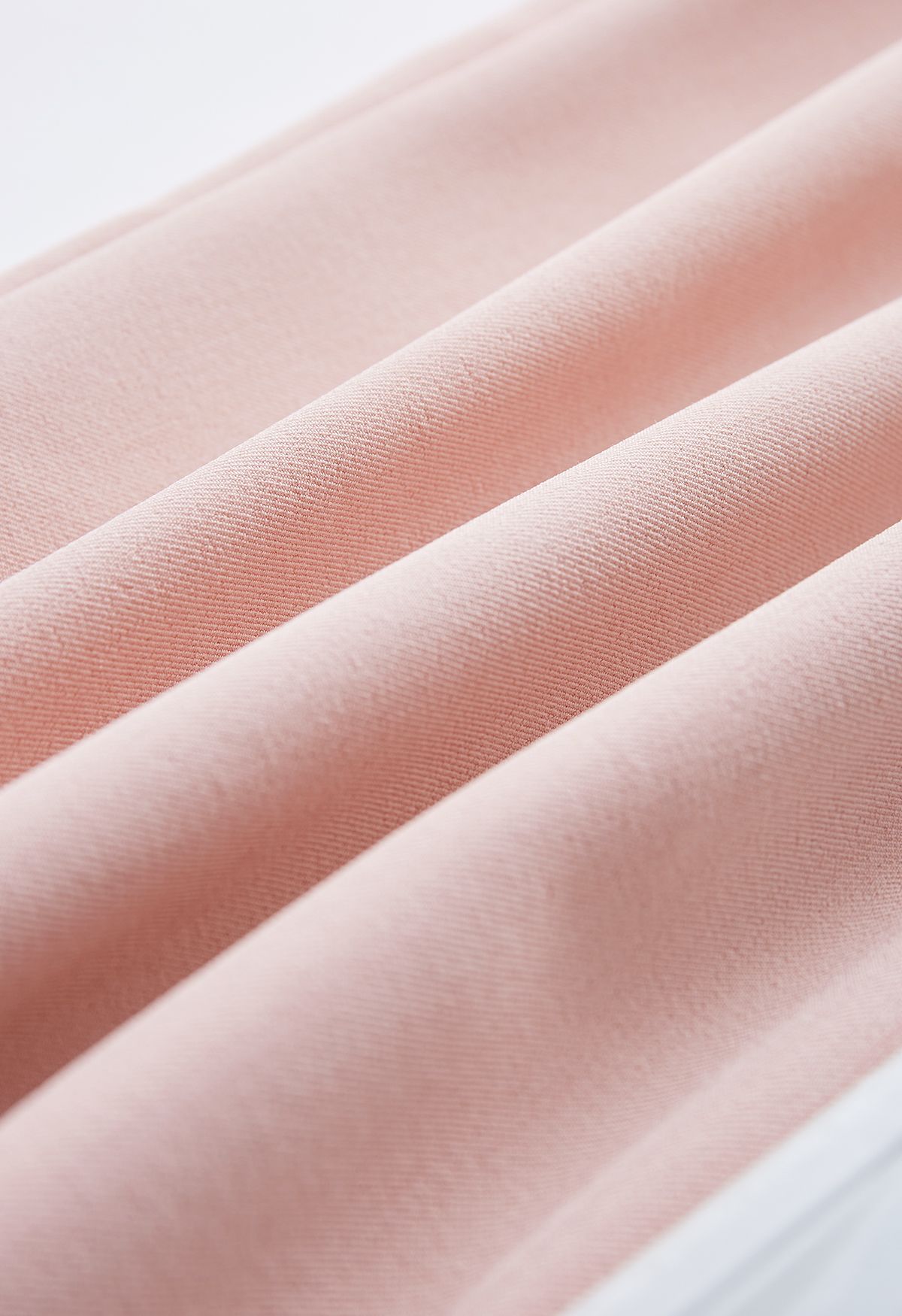 Pleated Detail Drawstring Waist Wide-Leg Pants in Pink