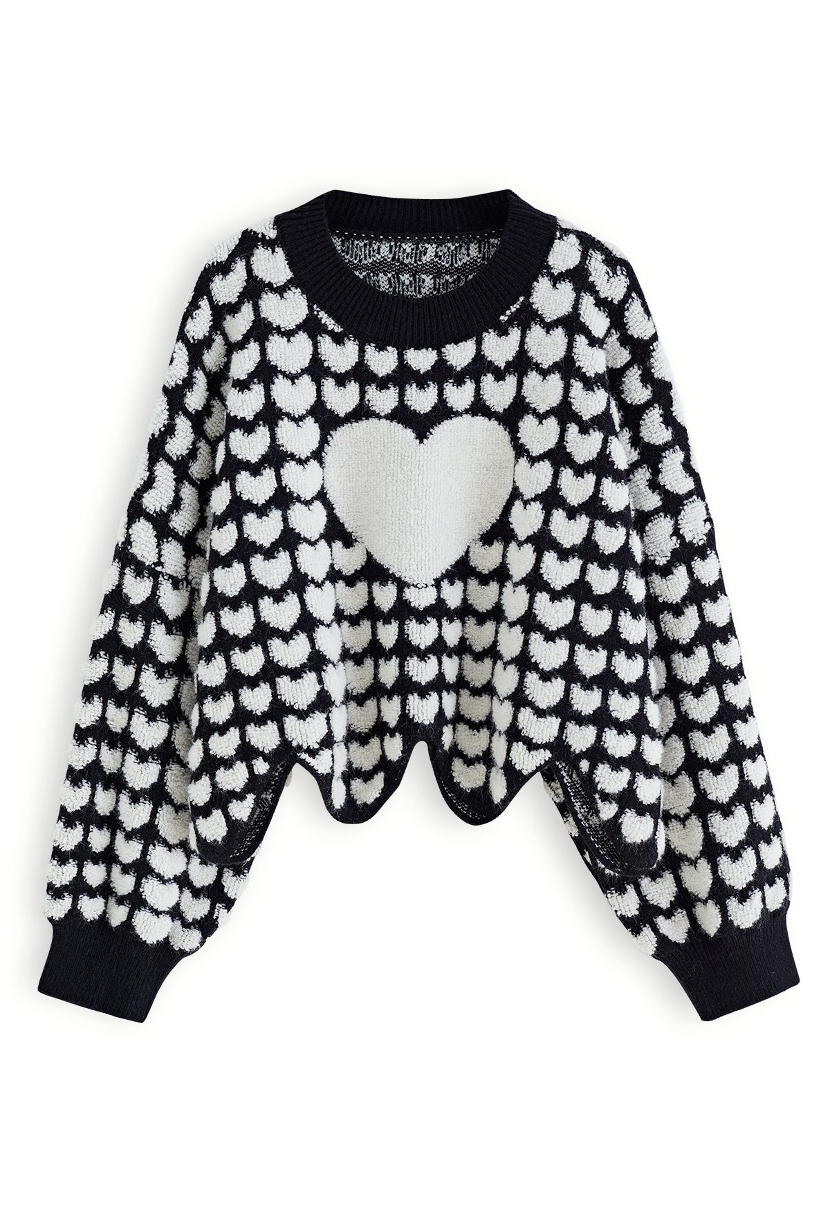 Full of Love Contrast Knit Sweater