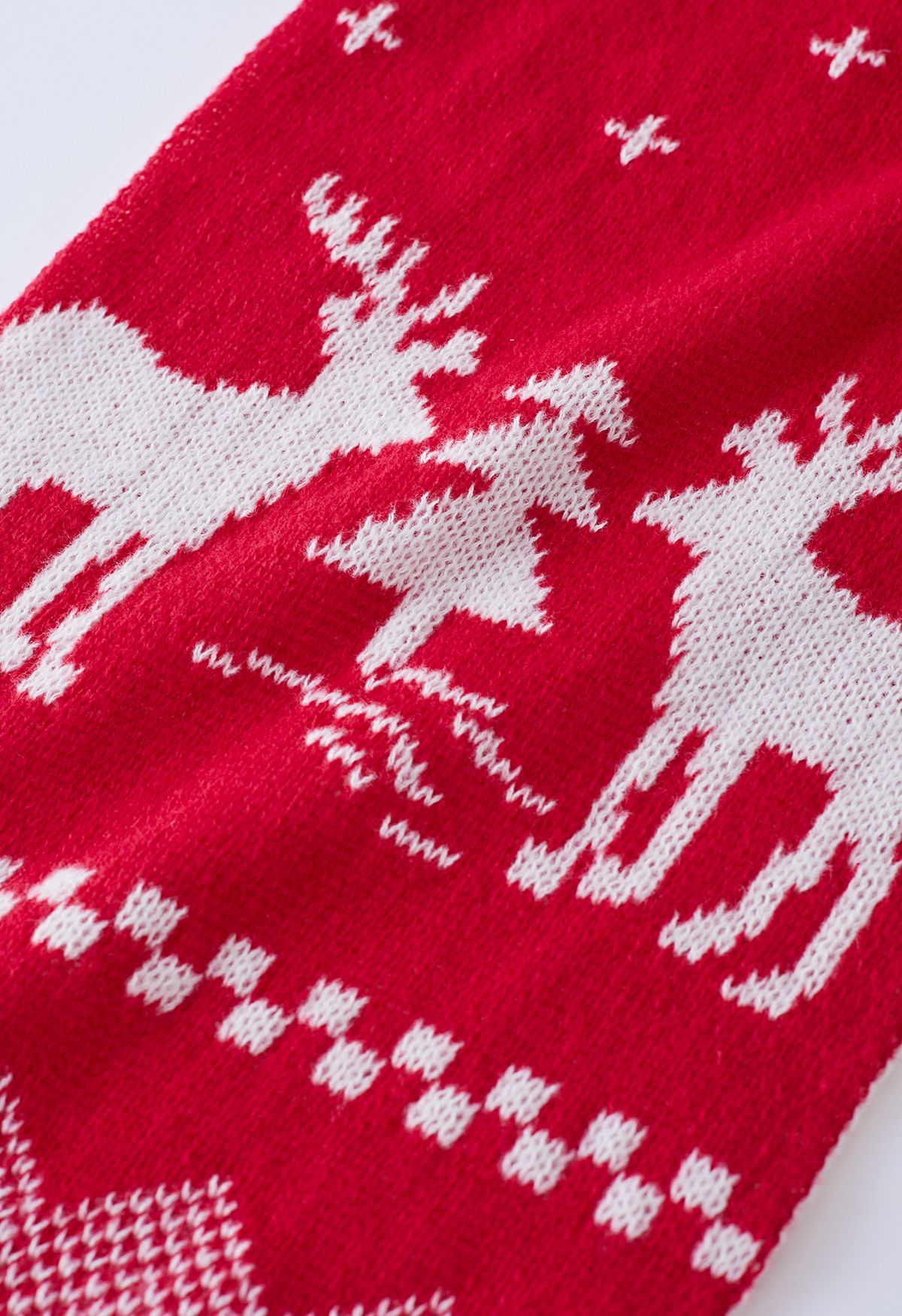 Christmas Vibe Elk Pattern Scarf