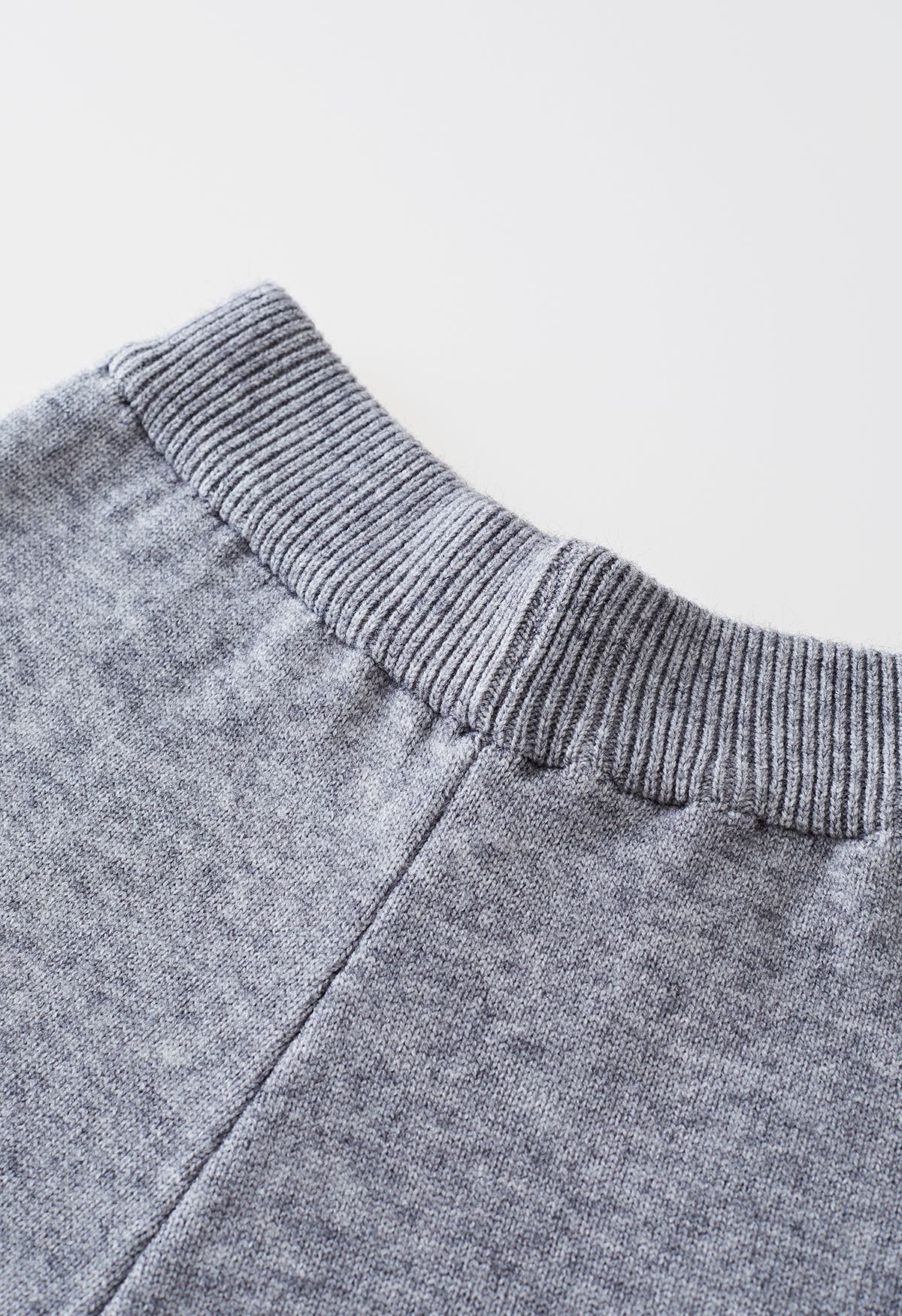 Turtleneck Hi-Lo Sweater and Knit Pants Set in Grey - Retro, Indie and ...