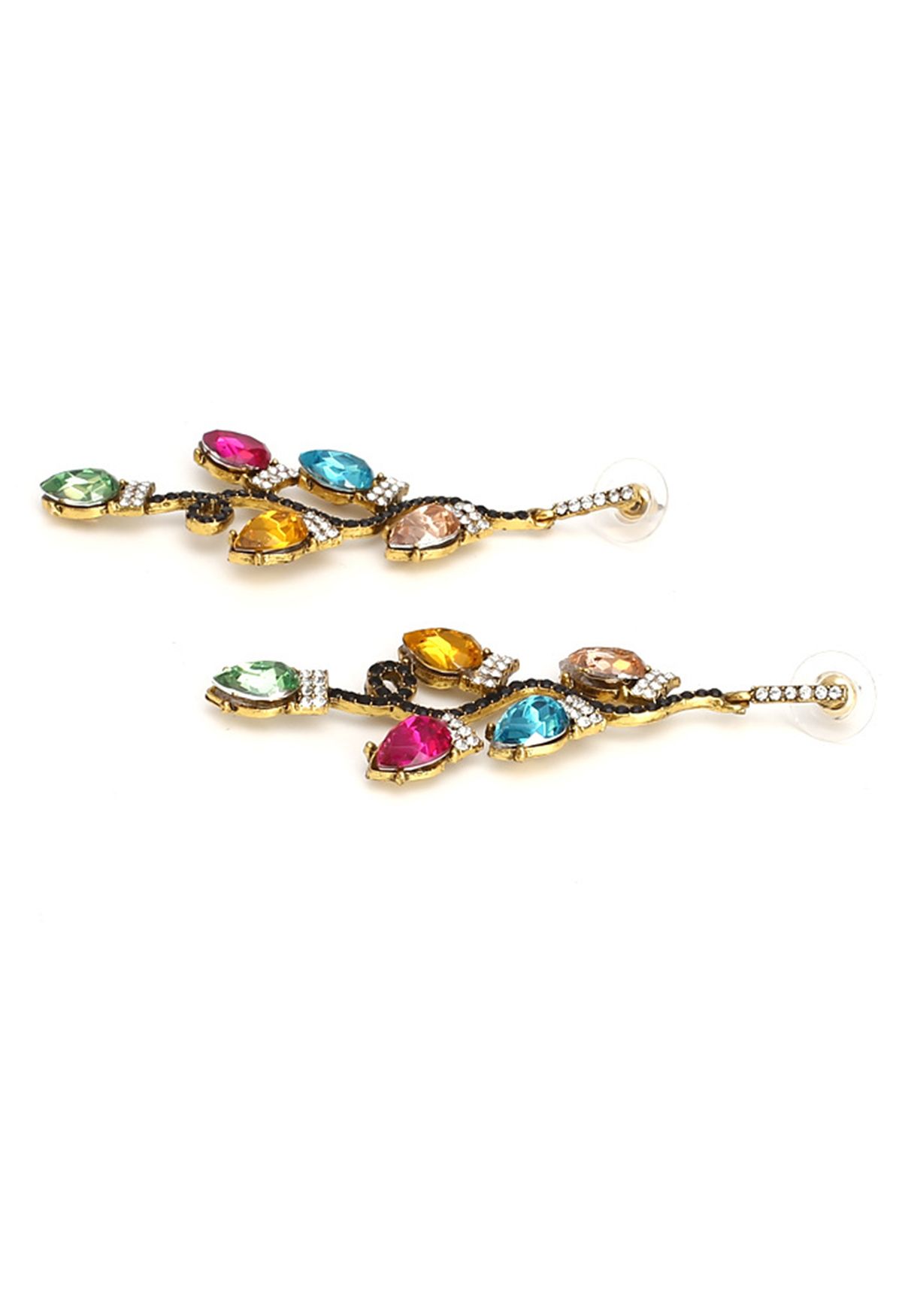 Mix Color Resin Lights Drop Earrings