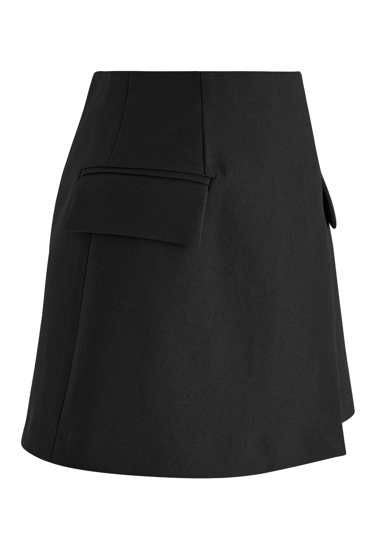 Groovy Flap Mini Bud Skirt in Black