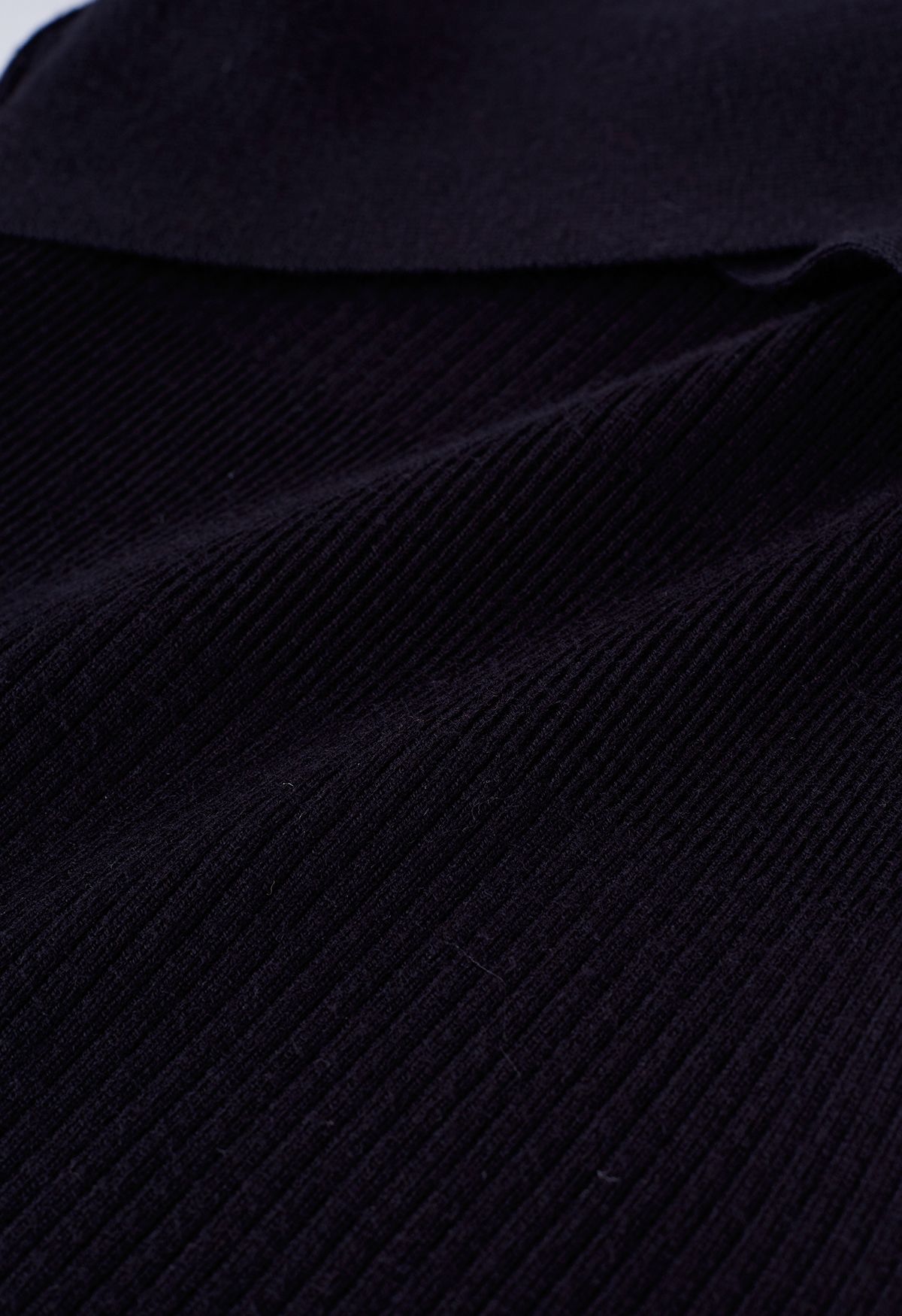 Crisscross Mesh Shoulder Knit Dress in Black - Retro, Indie and Unique ...