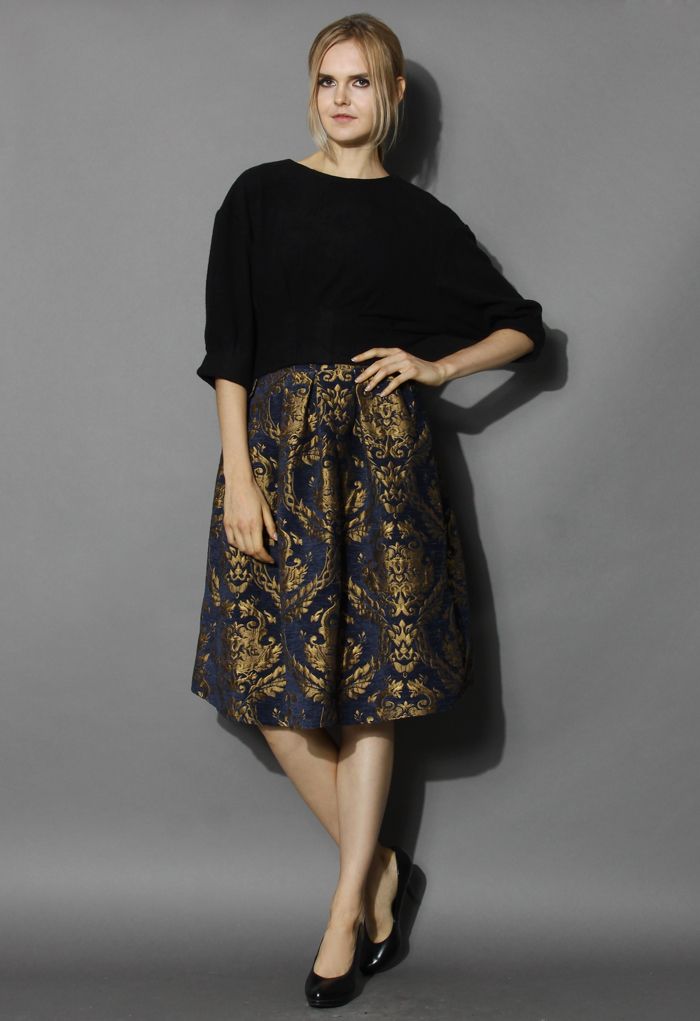 Glorious Baroque Midi Skirt