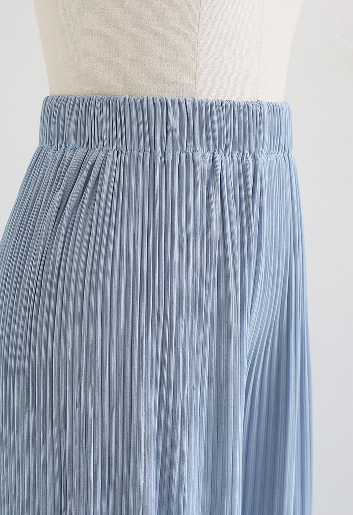 High-Waisted Ribbed Pants in Teal - Retro, Indie and Unique Fashion