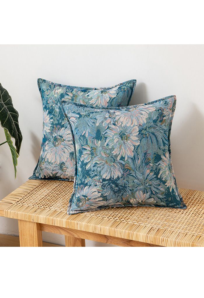 Marguerite Oil Painting Cushion Cover