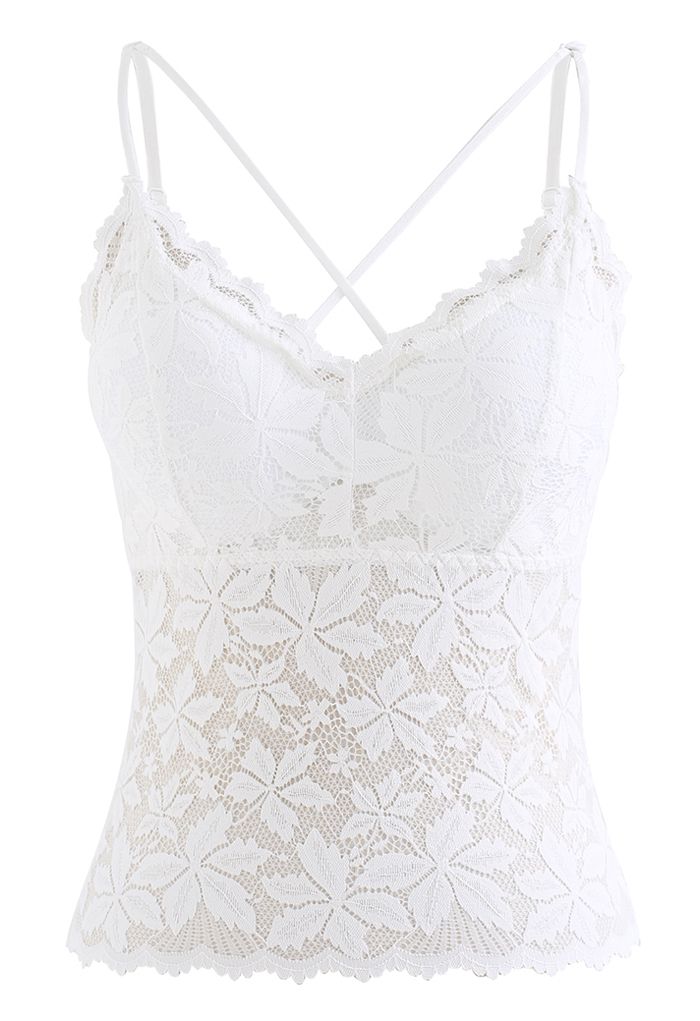 Chic Lace Cami - White Cami Top - Satin Lace Cami Top - Lulus