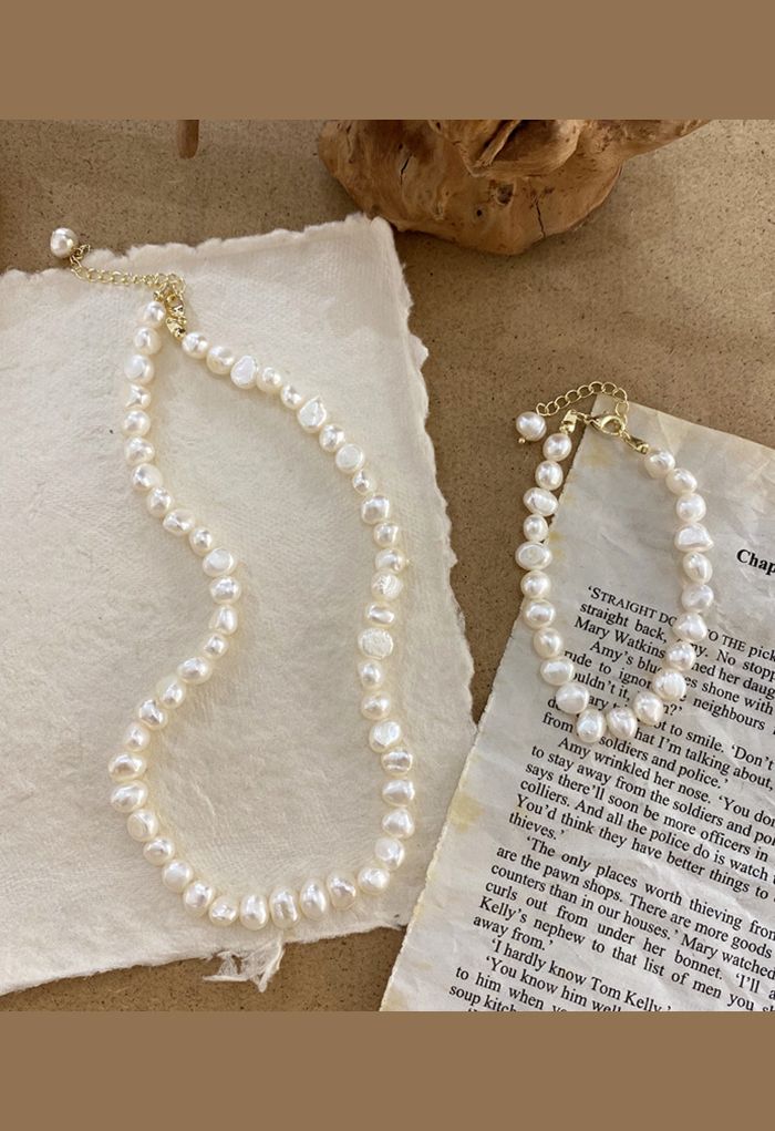 All-Natural Freshwater Pearl Necklace - Retro, Indie and Unique Fashion