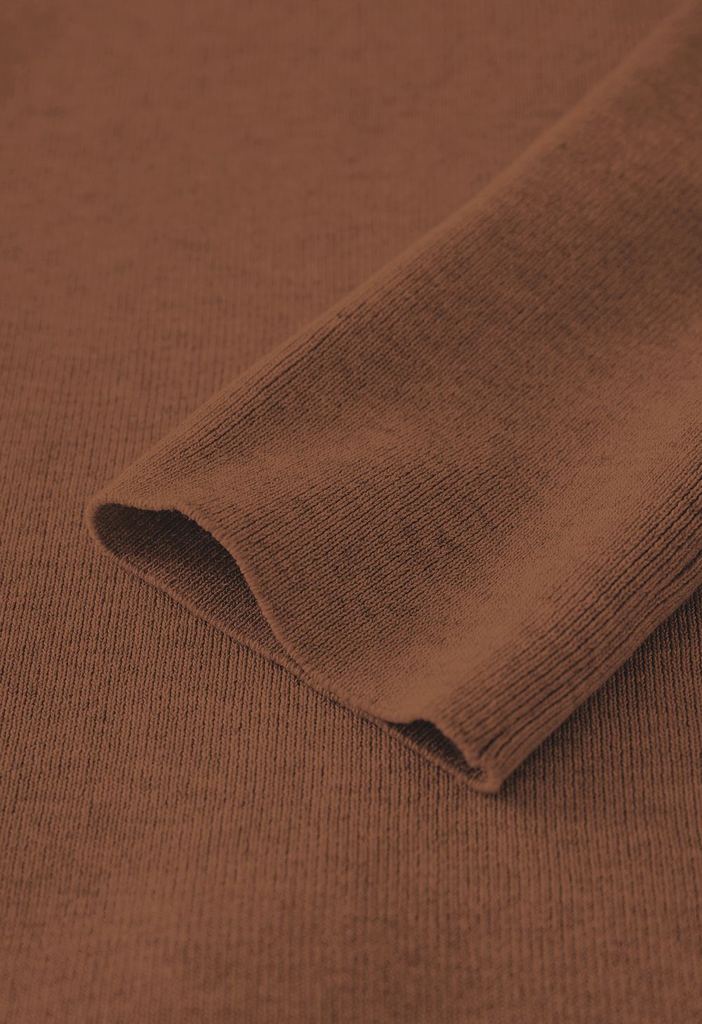 Wide Lapel Tie Waist Knit Cardigan in Brown