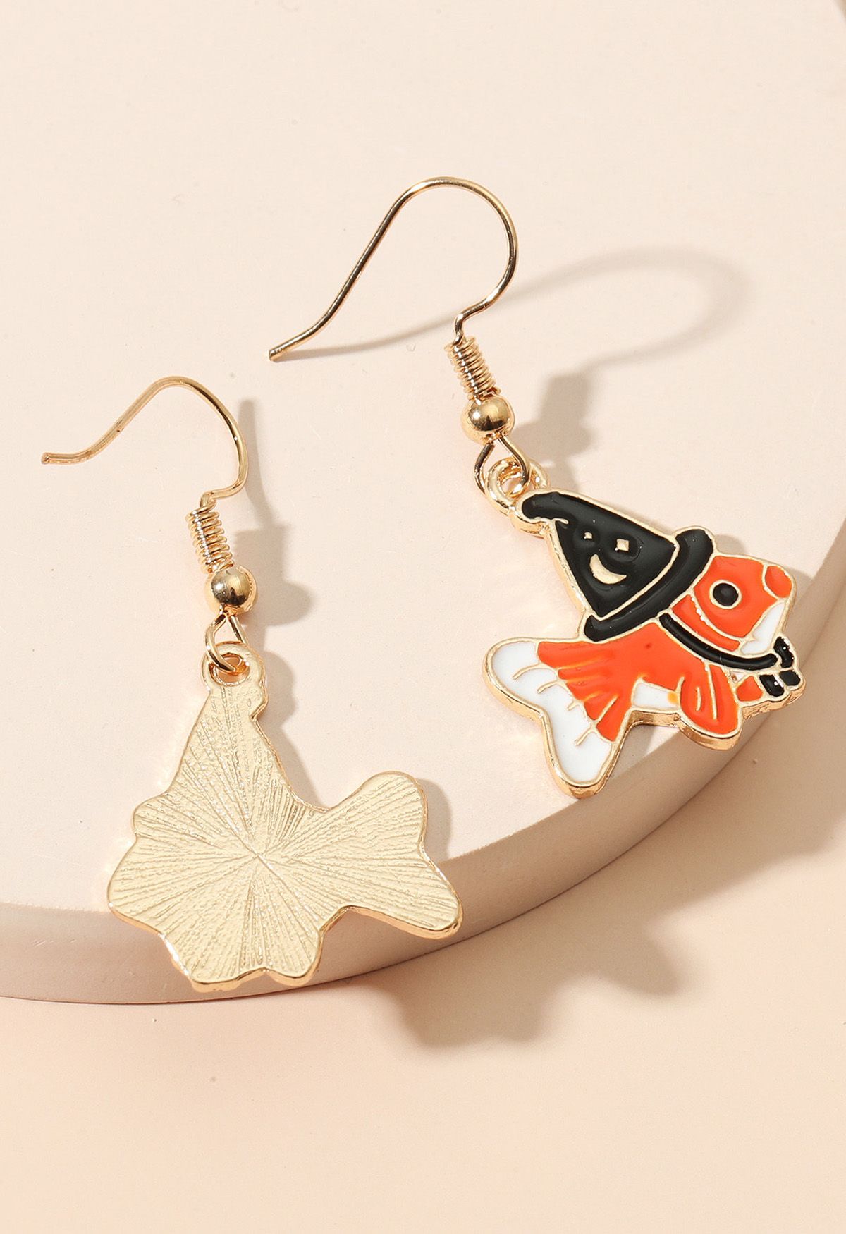 Witch Hat Goldfish Earrings