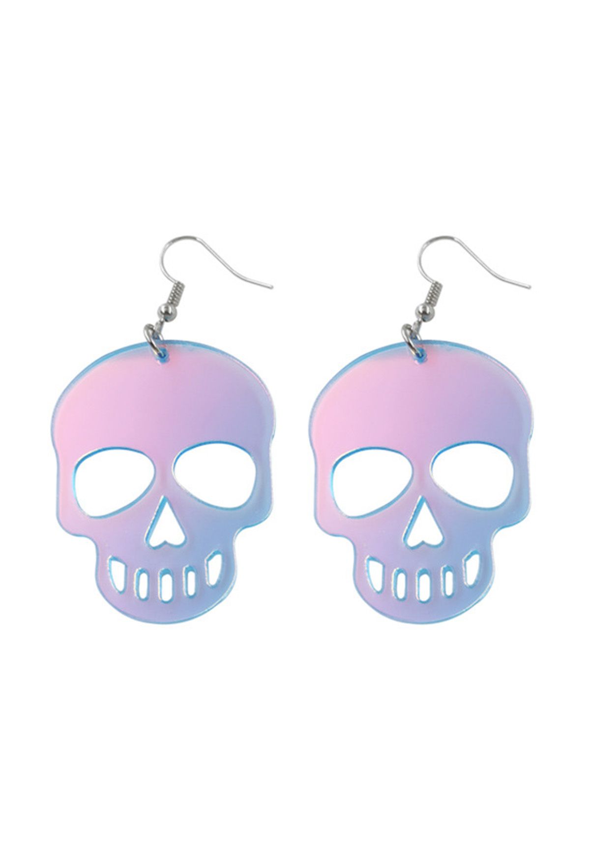 Translucent Skull Laser Color Earrings - Retro, Indie and Unique Fashion