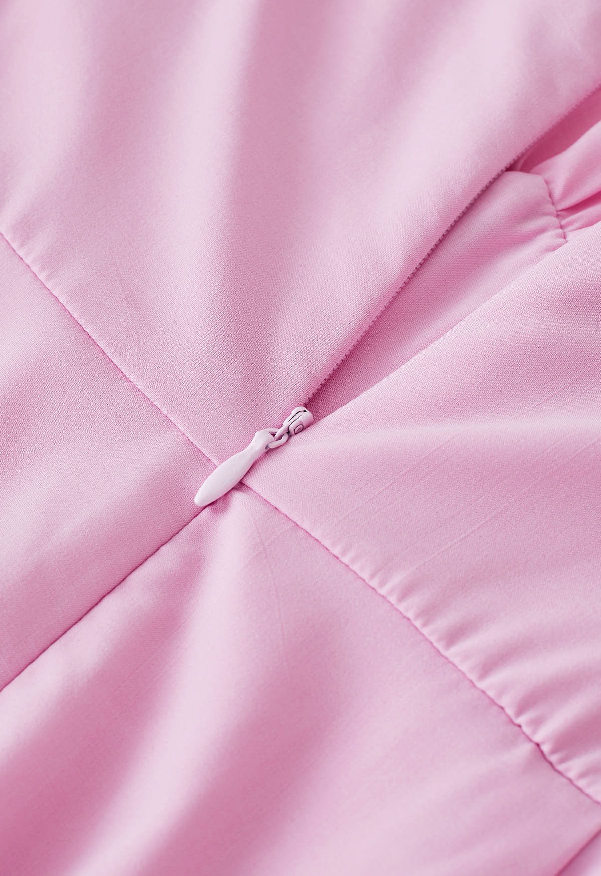 Breezy Off-Shoulder Tie Back Crop Jumpsuit in Pink