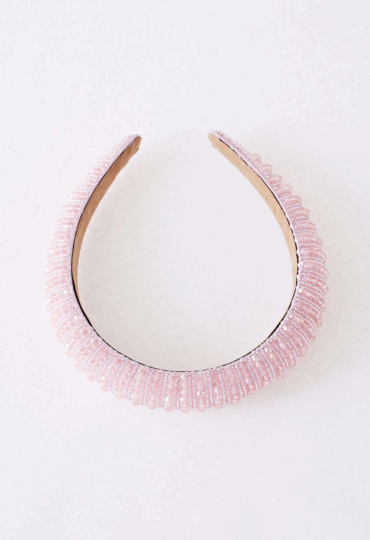 Full Rhinestone Crystal Headband in Pink