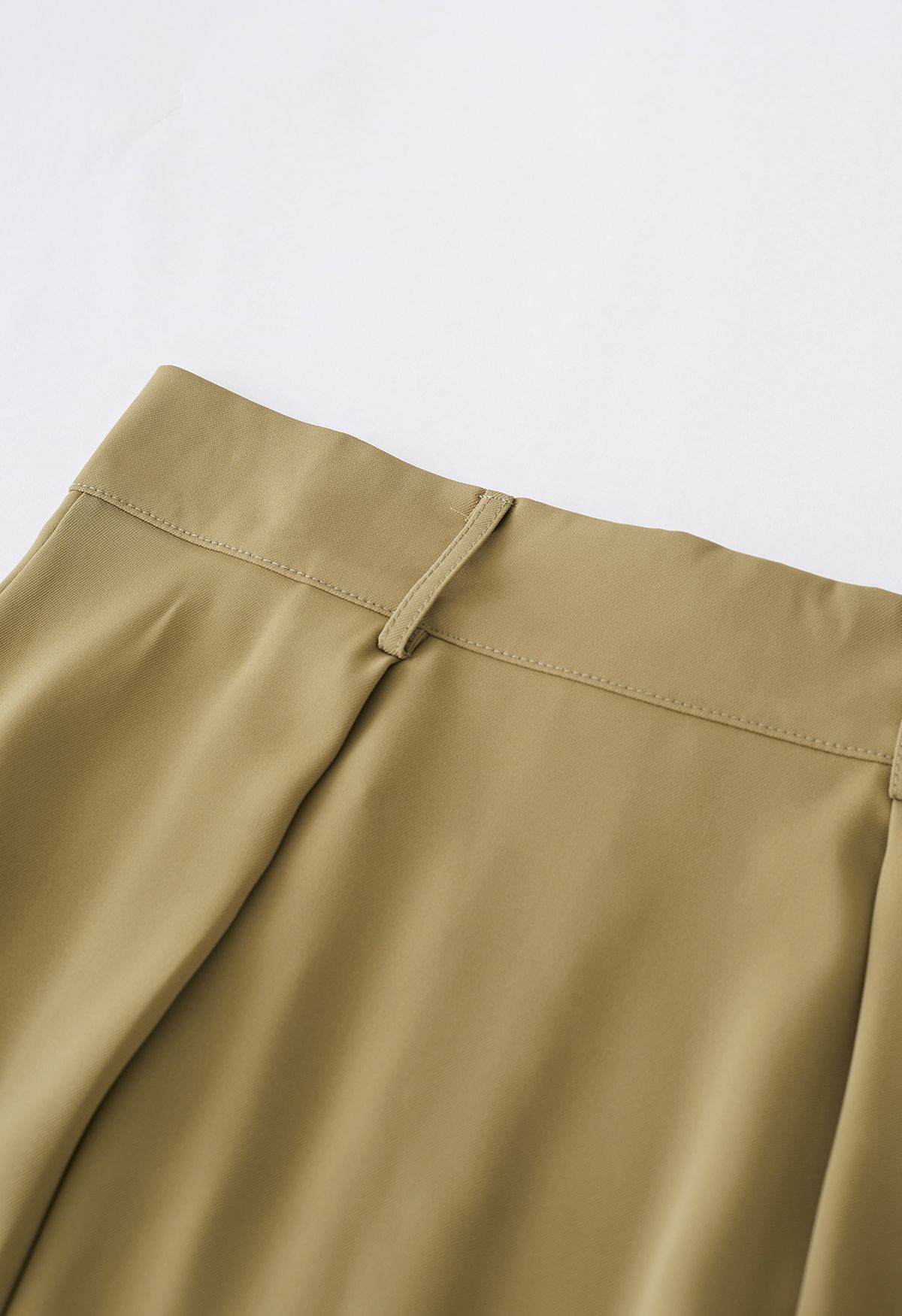 O-Ring Belt Pleated Flare Midi Skirt in Camel - Retro, Indie and Unique ...