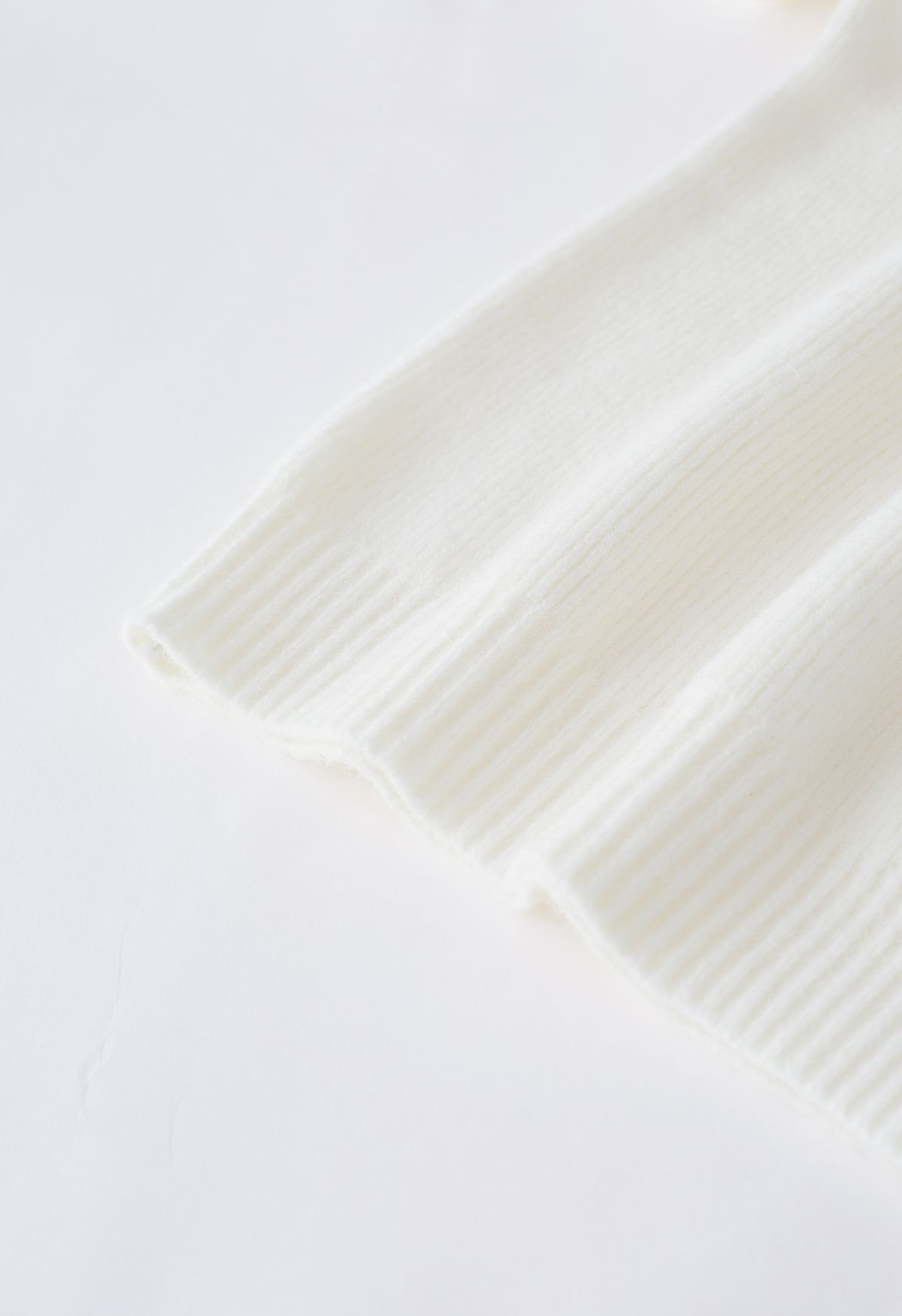 Cutout Pearl Neckline Knit Sweater in White - Retro, Indie and Unique ...