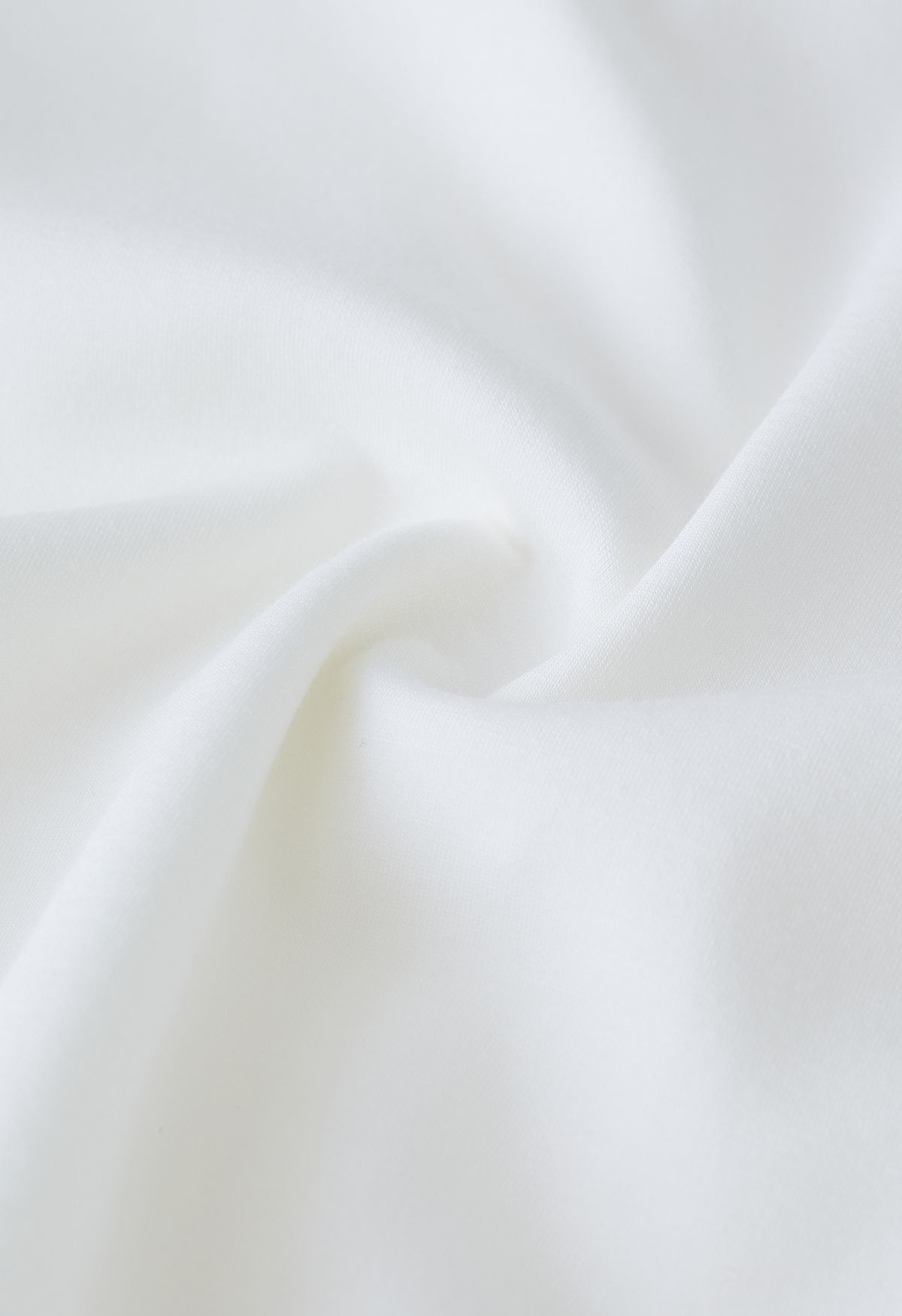 Padded Shoulder V-Neck Sleeveless Top in White