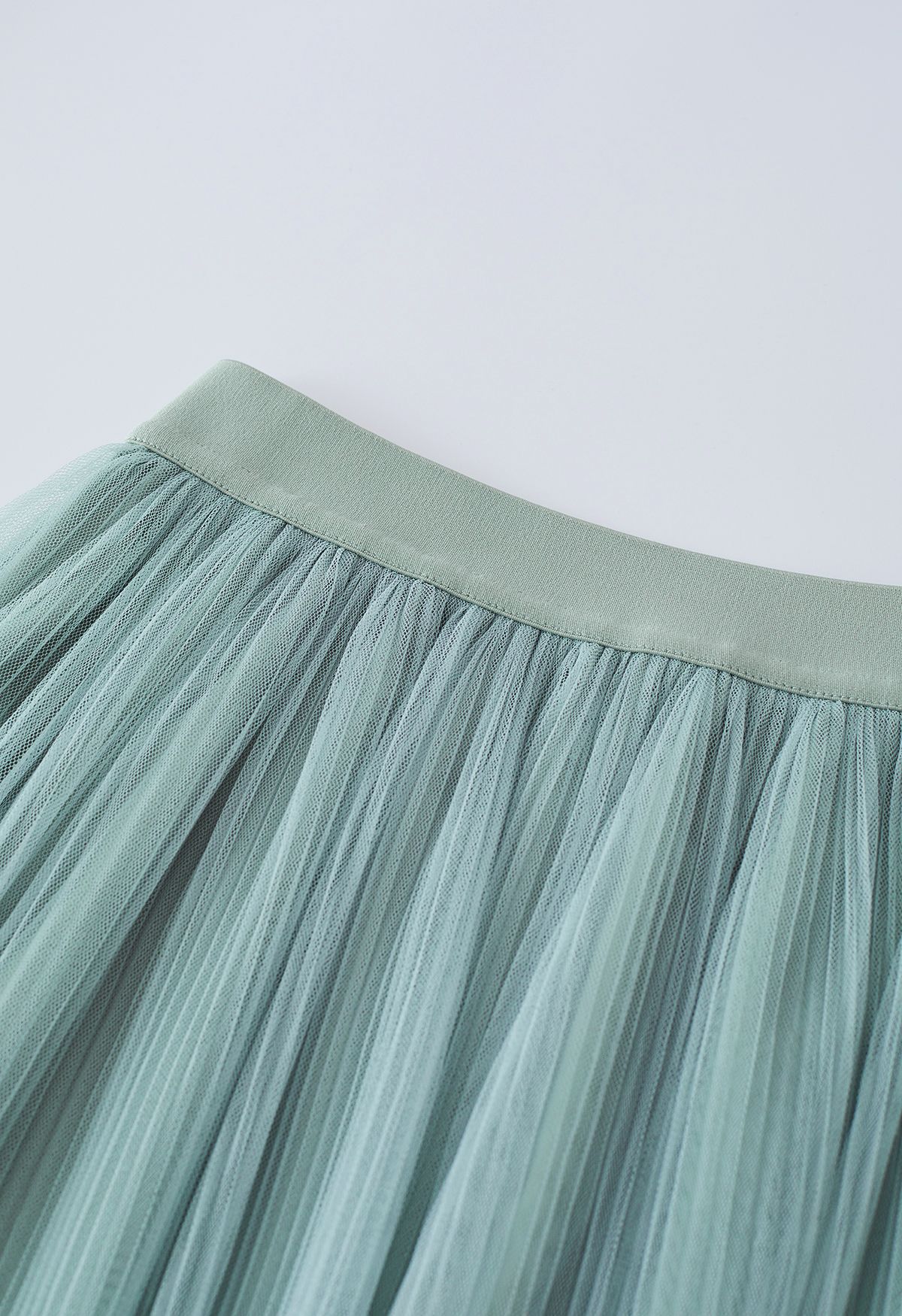 Fairy Plisse Mesh Tulle Midi Skirt in Mint - Retro, Indie and Unique ...