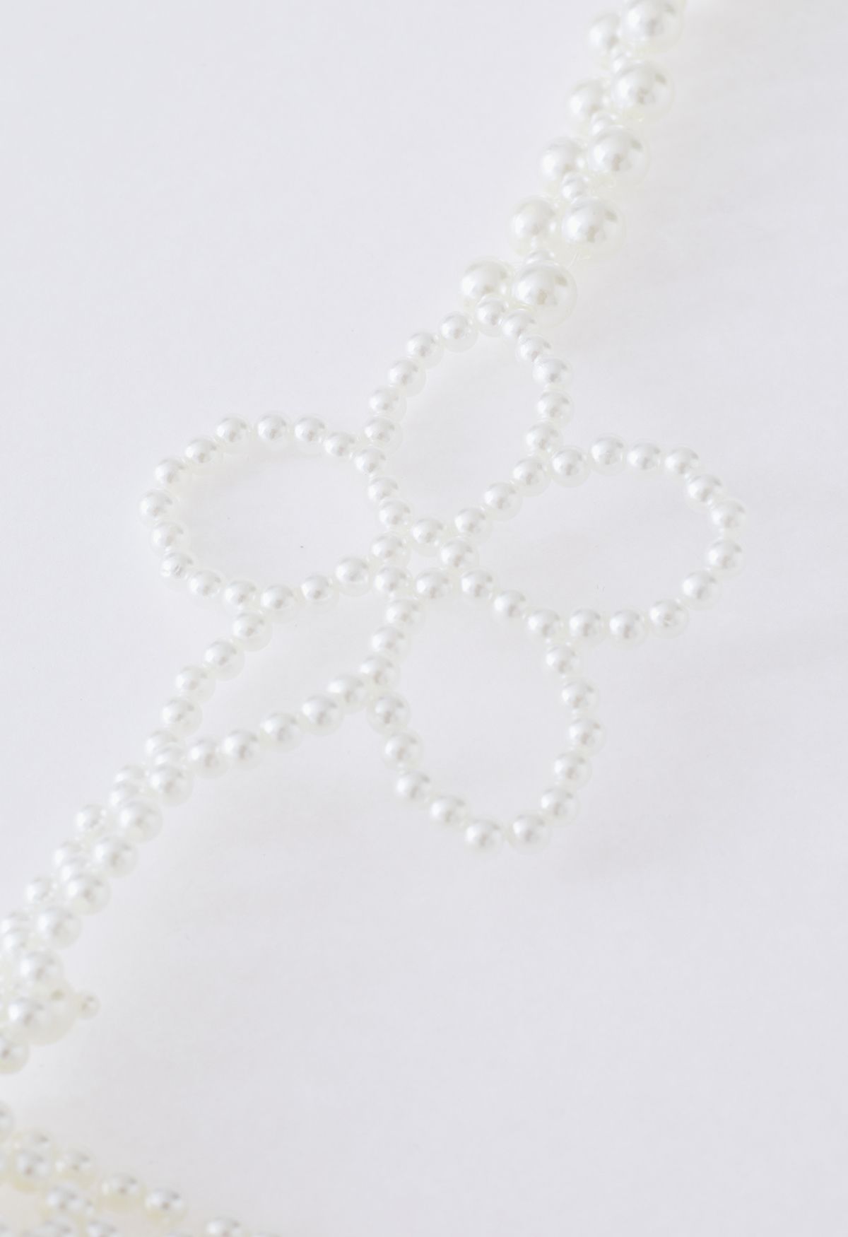 Full Pearl Floral Chain Braided Mini Bag