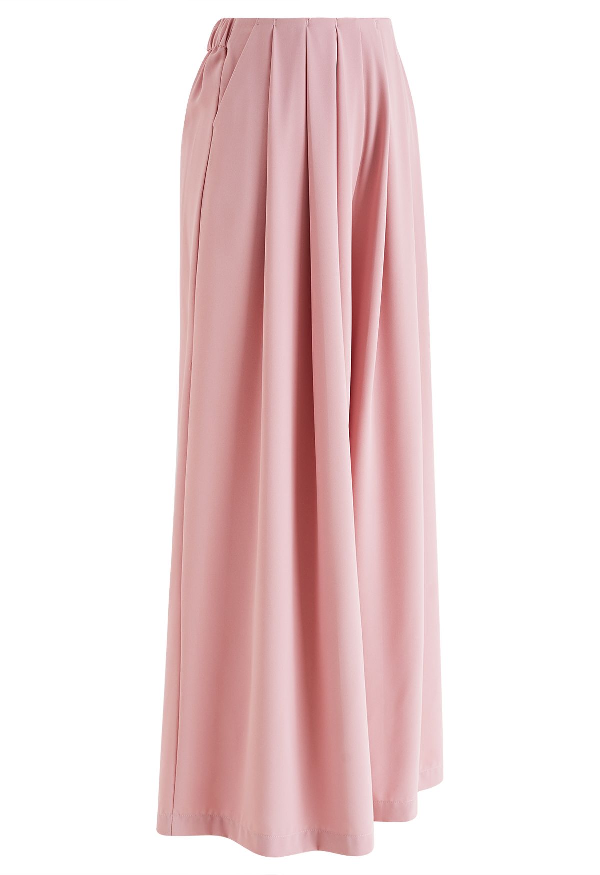 Fanciful Pleats Wide-Leg Pants in Pink - Retro, Indie and Unique Fashion