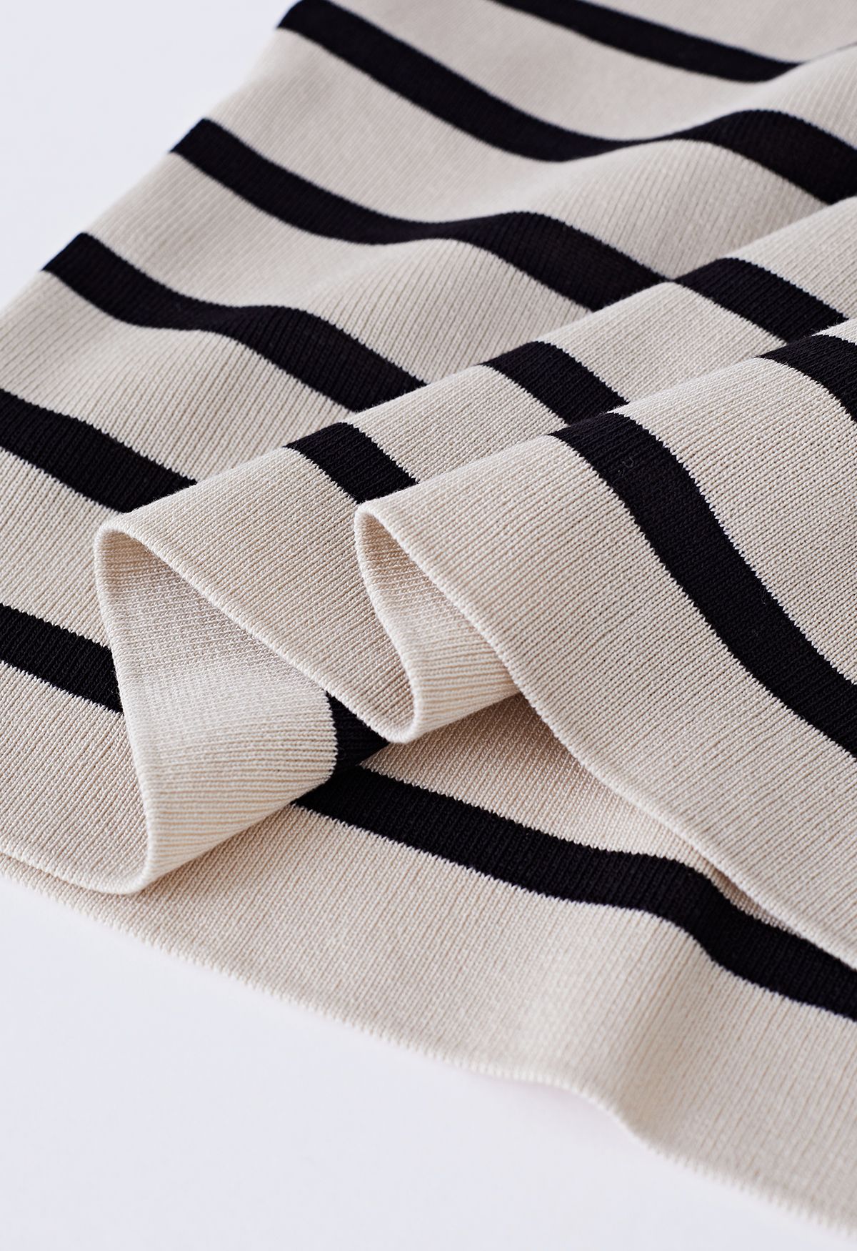 Basic Stripe Printed Knit Tank Top