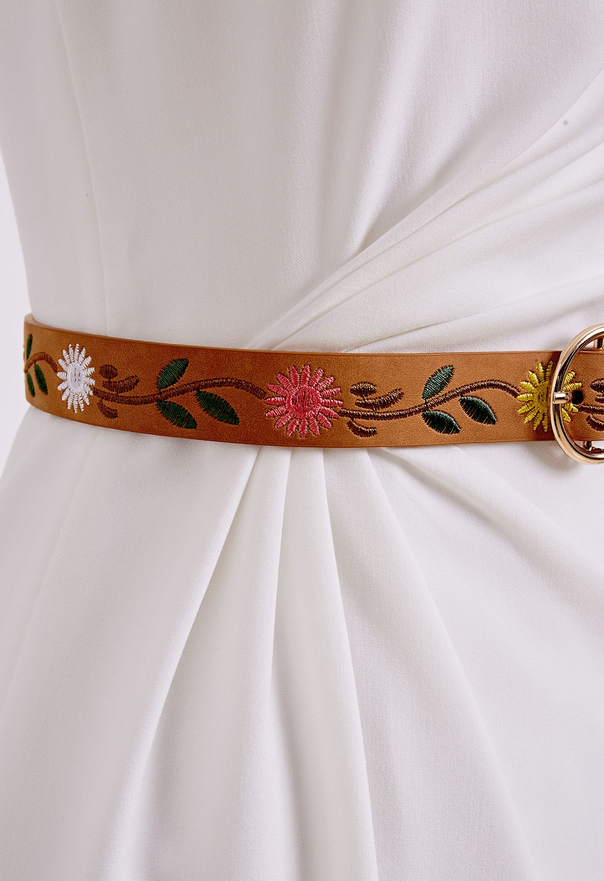 Little Flower Embroidered Belt