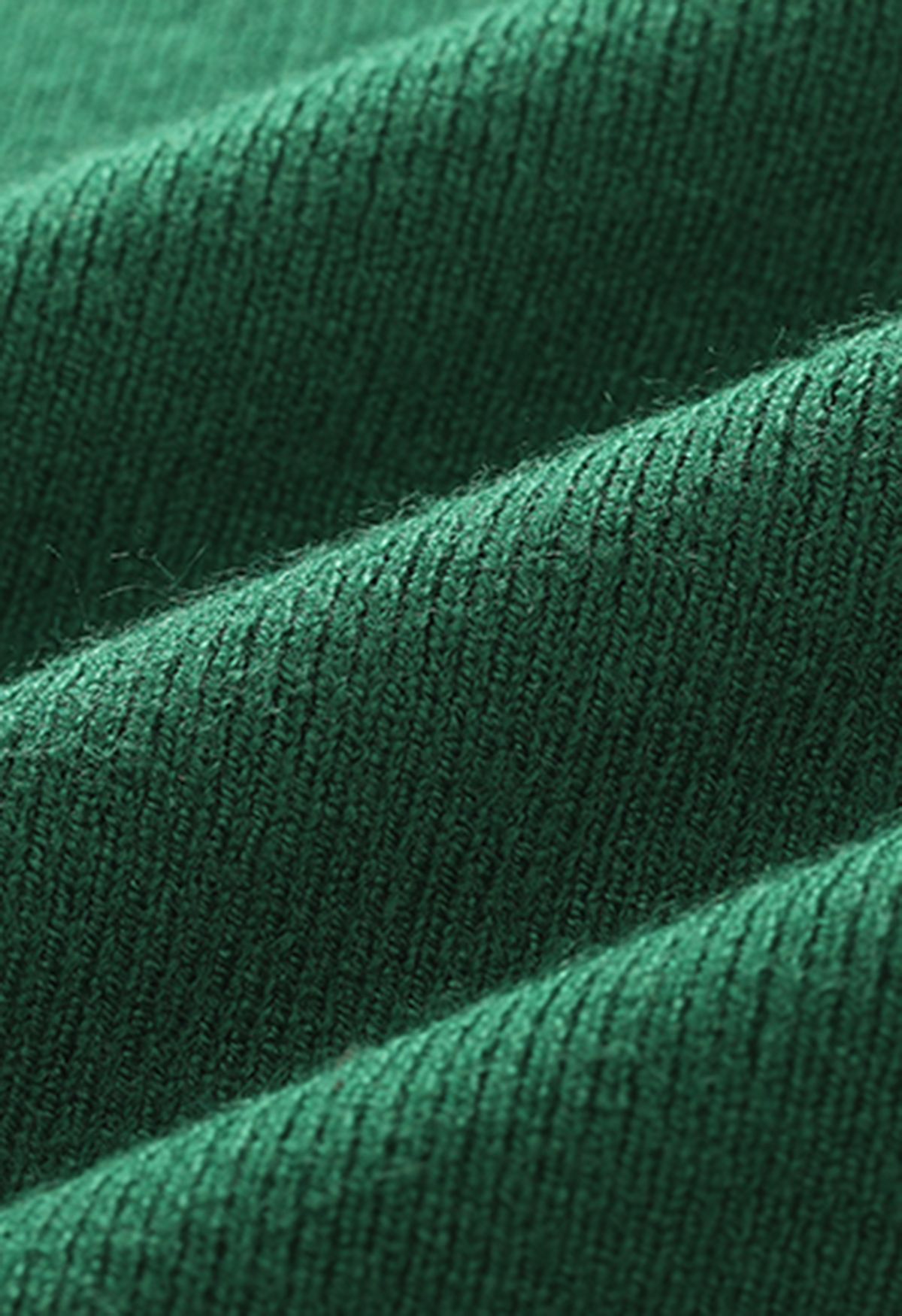 Pearl Embellished Mock Neck Sleeveless Knit Top in Dark Green - Retro ...