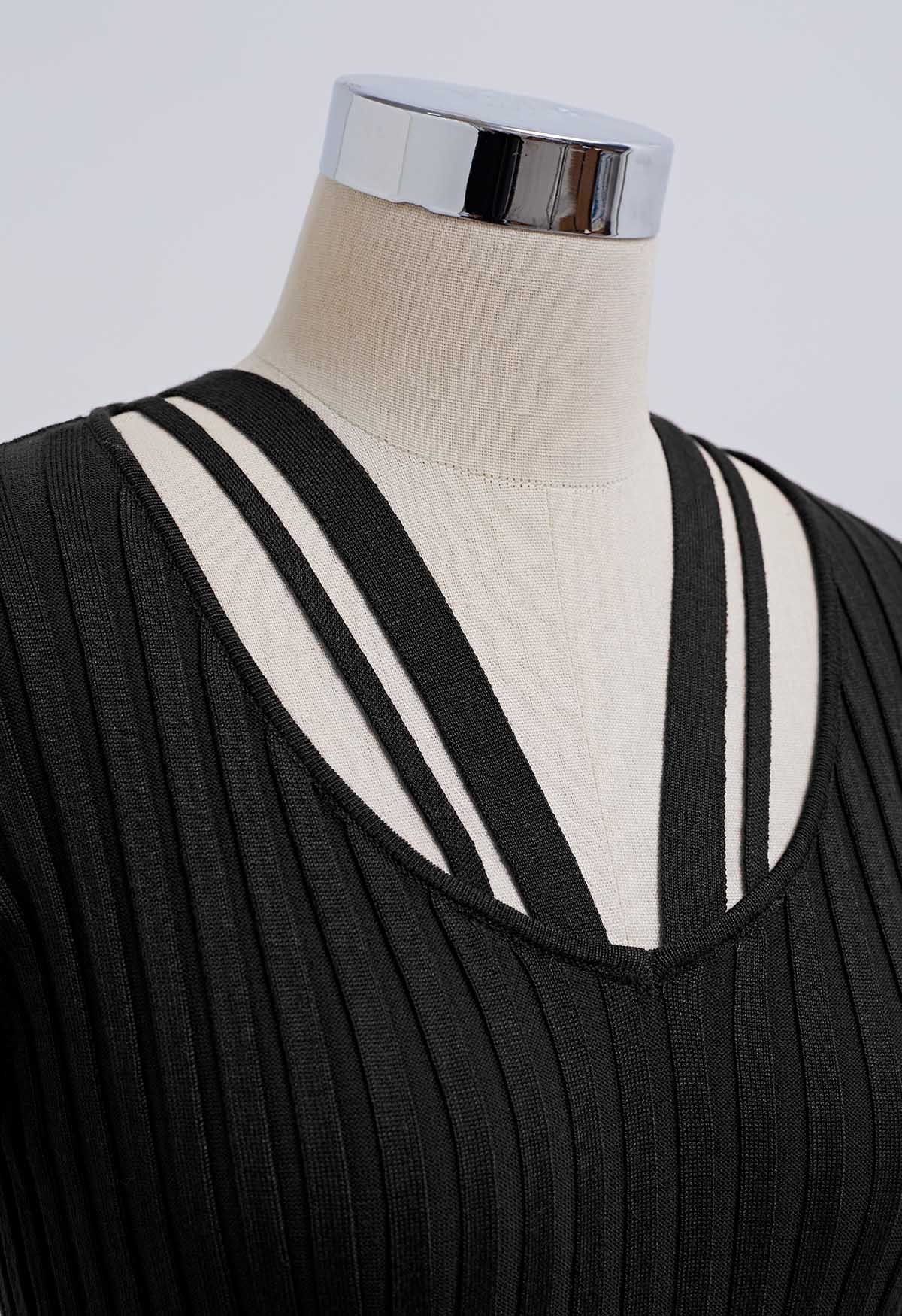 Chunky Stripes Knit Top - Ready to Wear
