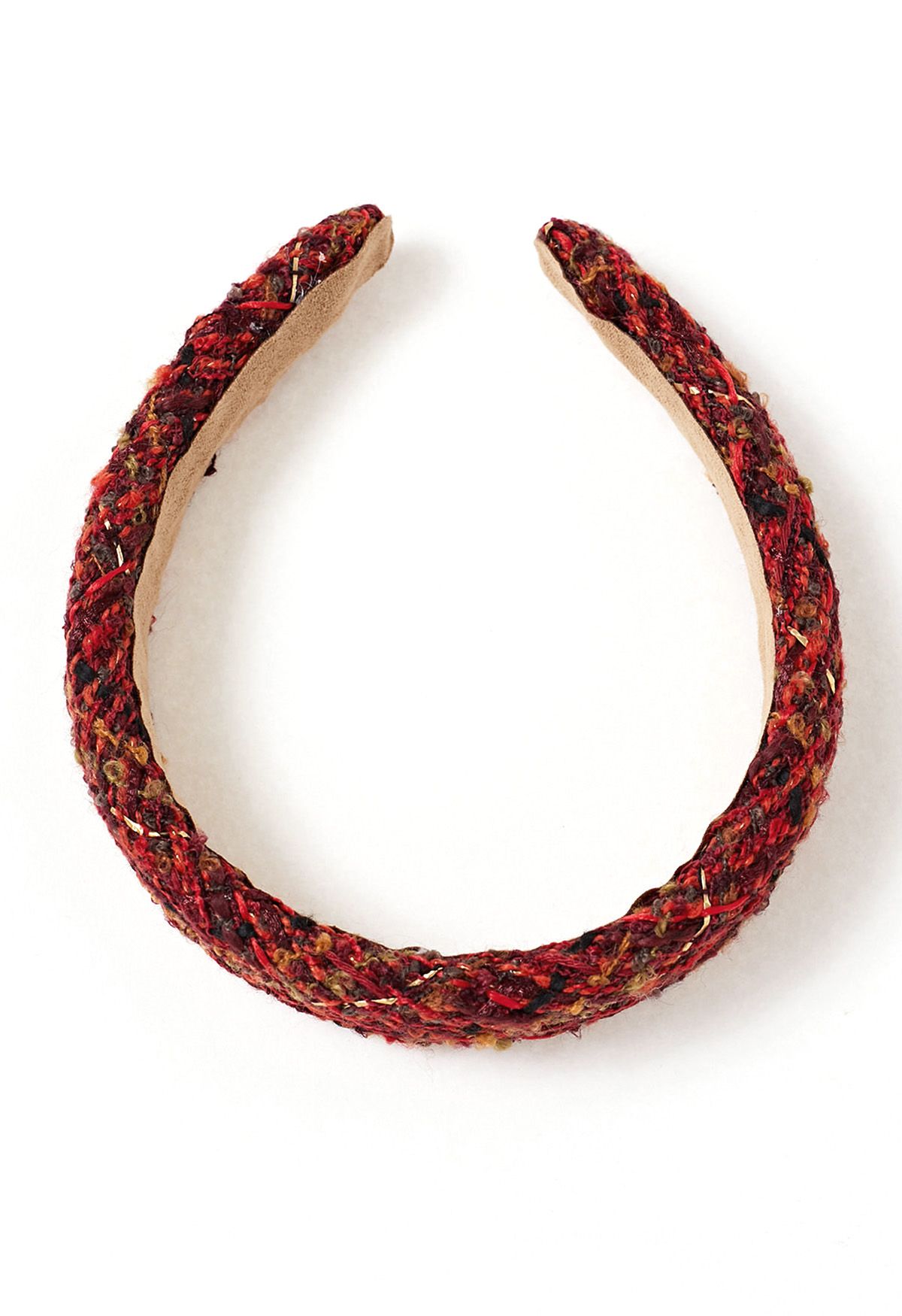 Red Tweed Wide Edge Headband