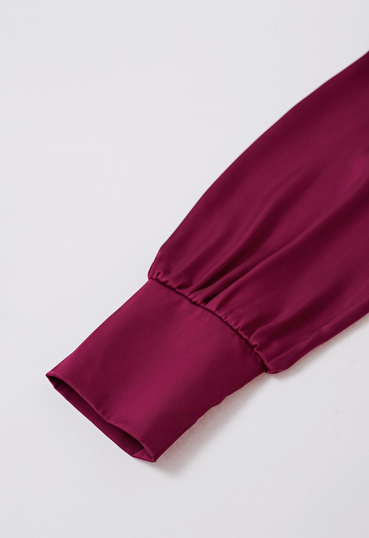 Shine Bright High Neck Tulle Maxi Dress in Burgundy - Retro, Indie and ...