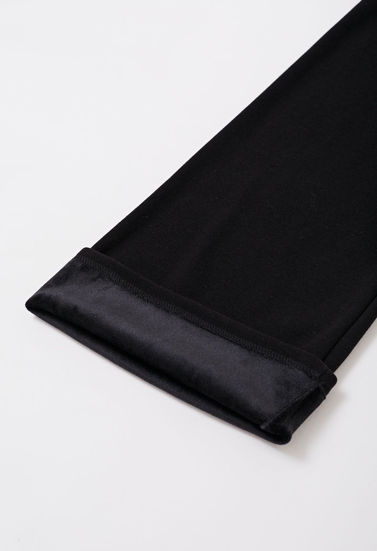 Velvet Lining Cozy Lounge Pants in Black - Retro, Indie and Unique Fashion