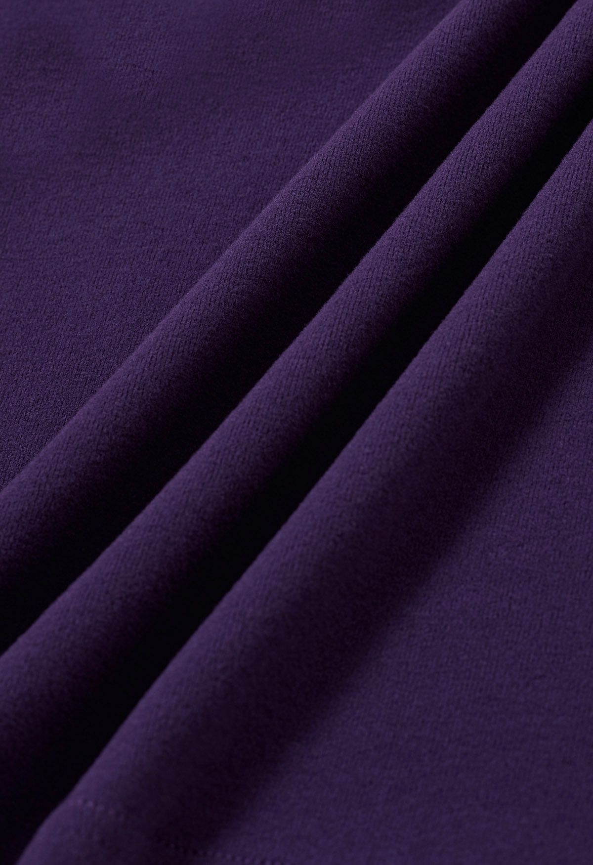 Solid Color Soft Wrap Top in Purple - Retro, Indie and Unique Fashion