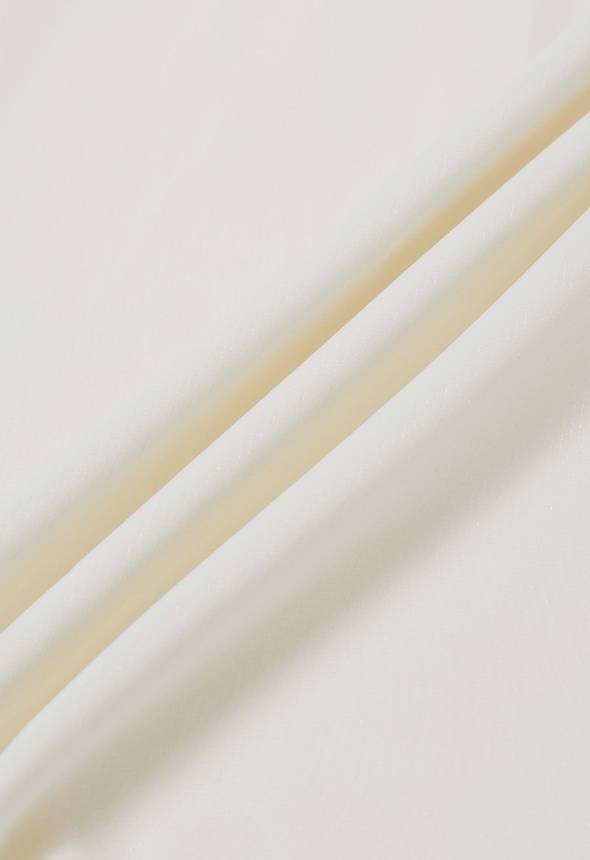 3D Petal Neckline Semi-Sheer Top in Ivory
