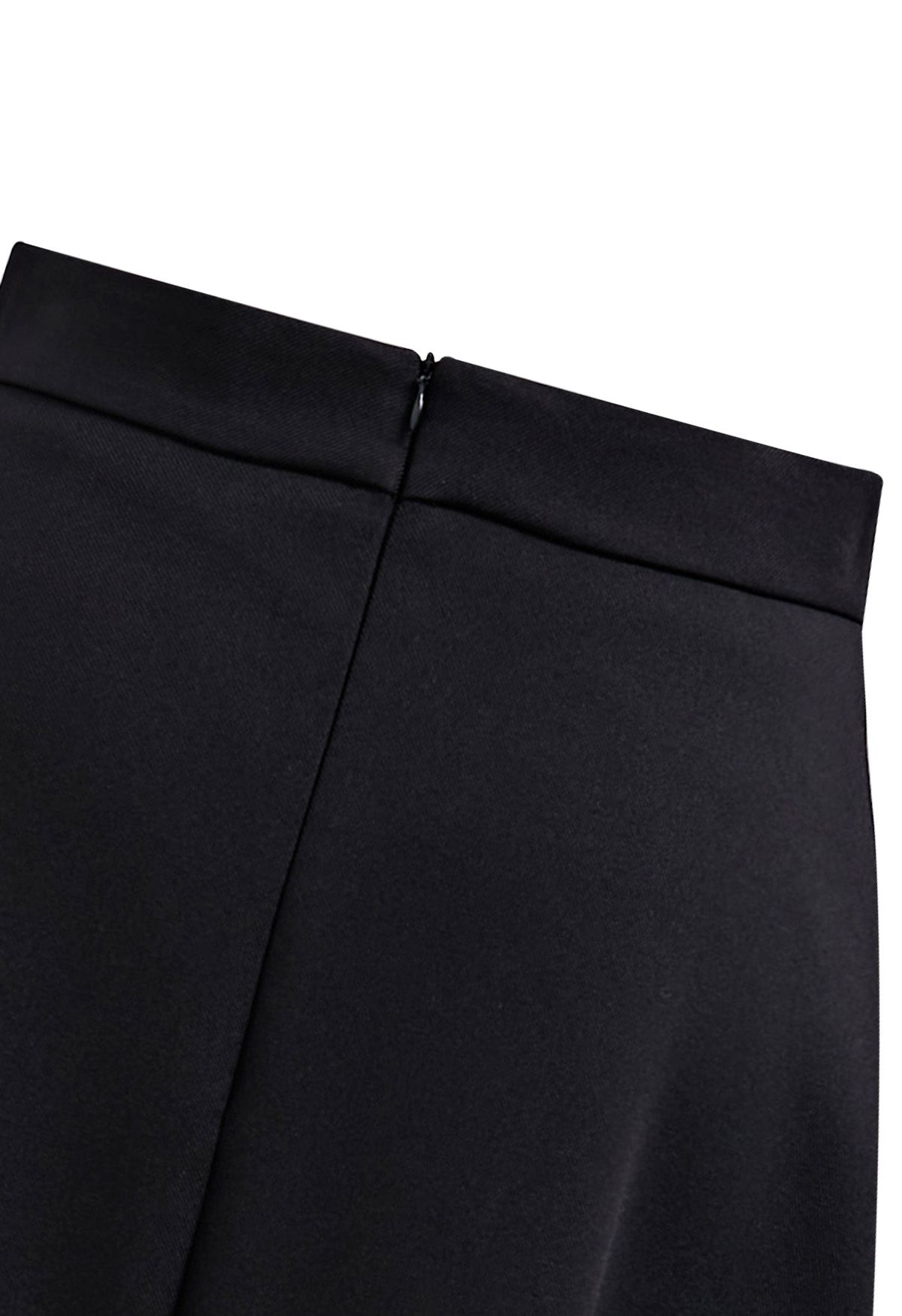 Organza Inserted A-Line Midi Skirt in Black - Retro, Indie and Unique ...
