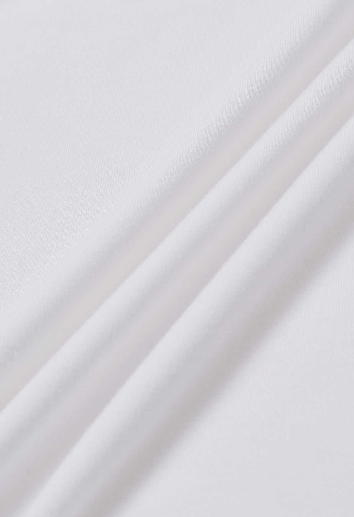 Optimal Halter V-Neck Sleeveless Top in White