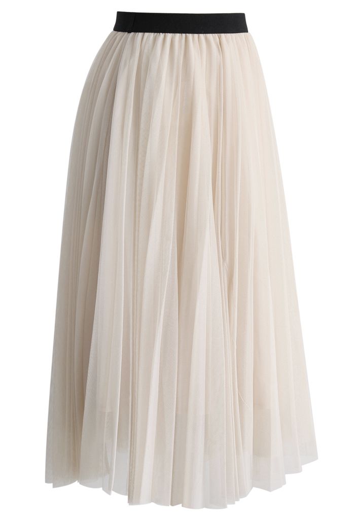 Dreamy Mesh Pleats Tulle Skirt - Retro, Indie and Unique Fashion