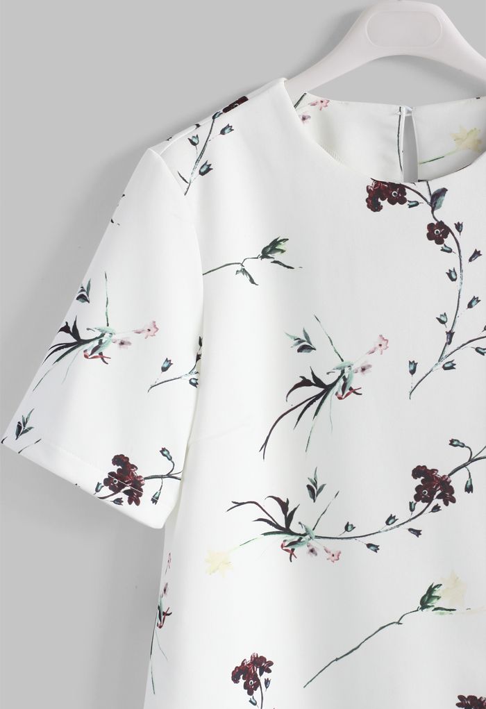 Serenity Floral White top