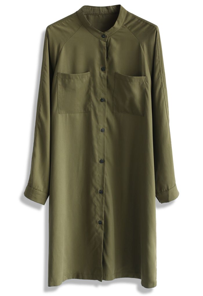 Olive the Simple Shirt Dress - Retro, Indie and Unique Fashion